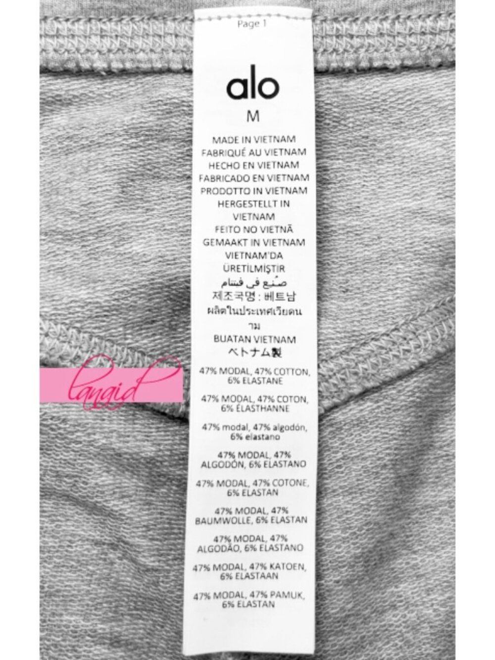 Alo Sway Bootcut Sweatpants Athletic Heather Grey High-Rise Waist Flared Sweats - Picture 14 of 16
